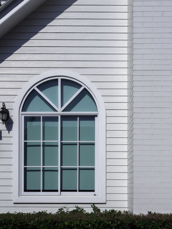 Custom-Shaped Window on a Home